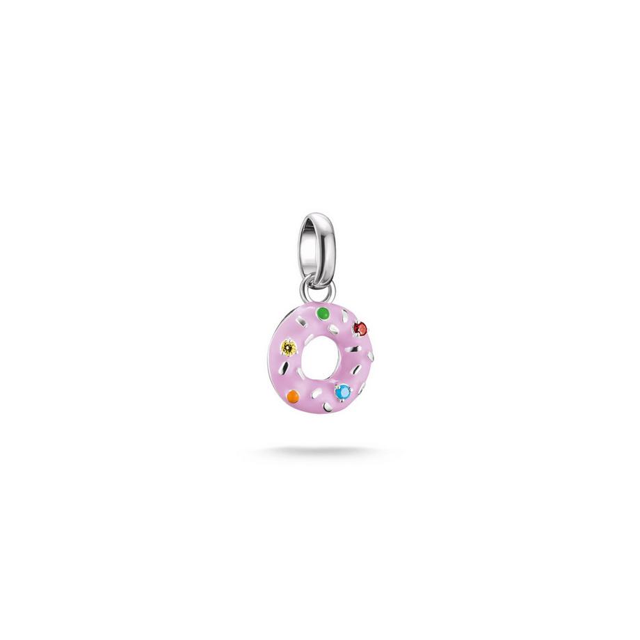 Charm Pendentif Donut avec Émail Colé
