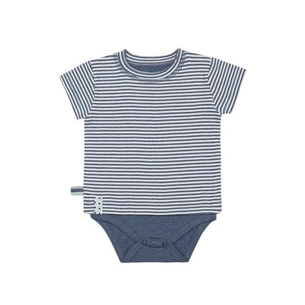 Image of Kurzarm-bodyshirt Unisex Indigo 12-18M
