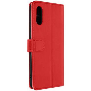 Avizar  Housse Portefeuille Galaxy A02 – Rouge 