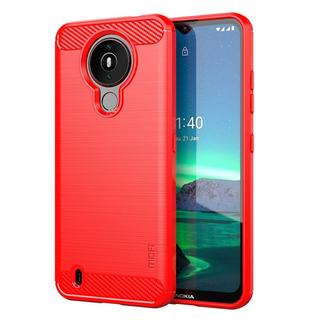 Cover-Discount  Nokia 1.4 - Mã©Tal Look Carbone Caoutchouc Coque 