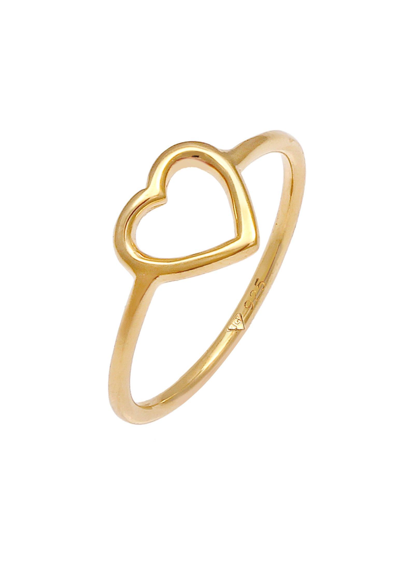 Image of Ring Herz Cut Out Filigran Damen Gold 58mm