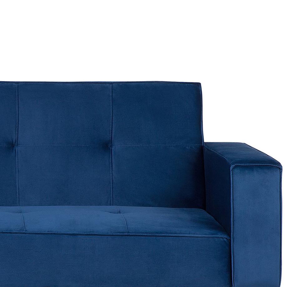 Beliani Schlafsofa aus Samtstoff  VISNES  