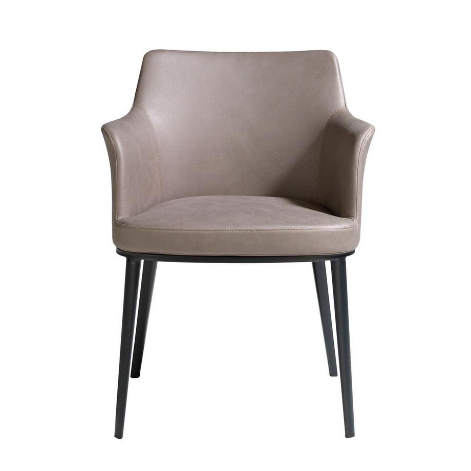 ANGEL CERDA Sedia in tessuto visone  