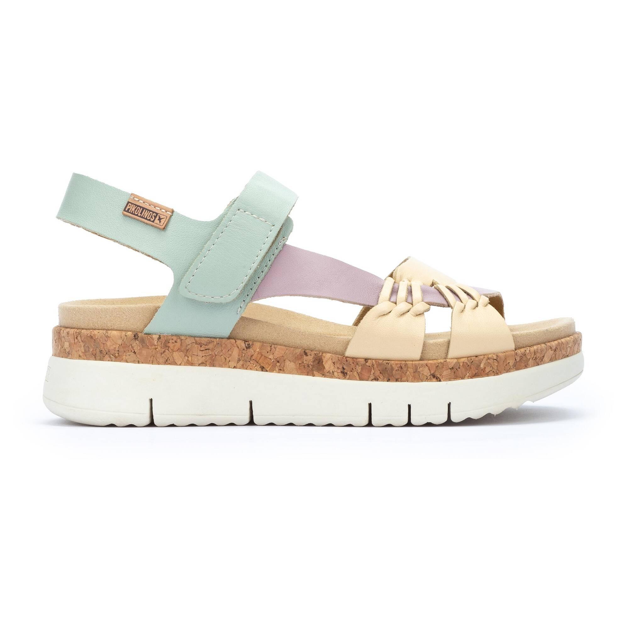 Image of Palma - Leder Sandale Damen Multicolor 36