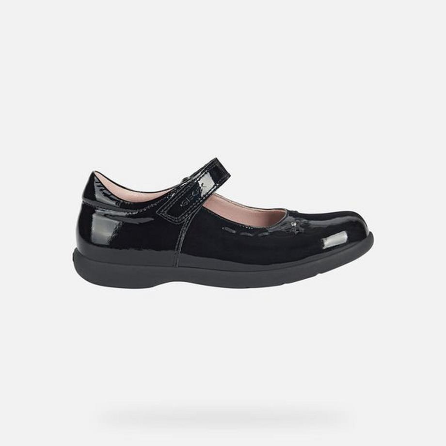 GEOX Naimara Ballerine con Cinturino in Pelle Verniciata  