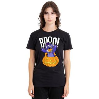 Lilo & Stitch Laughing Pumpkin T-Shirt Stampata  