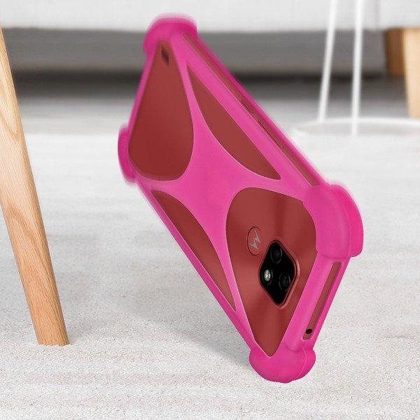 Avizar  Coque Antichoc Bumper Smartphone, Rose 