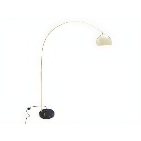 OZAIA Grand lampadaire arc style art déco OMBRAGE Métal marbre 1Doré  