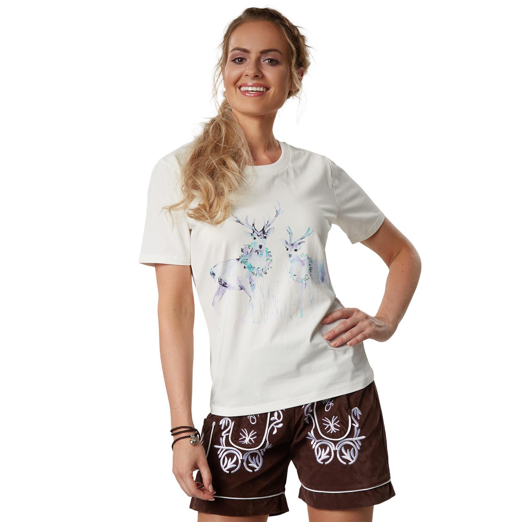 Image of T-shirt Wildwechsel Damen Weiss L