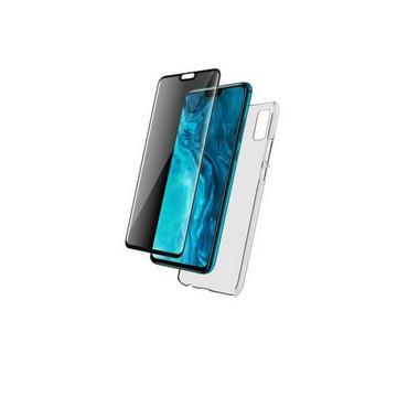 Pack coque Transparente + Protection écran en verre trempé  Connected pour Honor 9X Lite