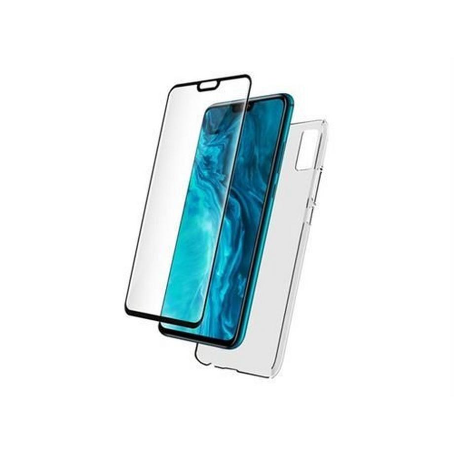BigBen Connected  Pack Transparente Hülle +  Connected Displayschutzfolie aus gehärtetem Glas für Honor 9X Lite 
