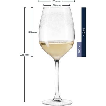 Weissweinglas Chateau 410 ml, 6 Stück, Transparent