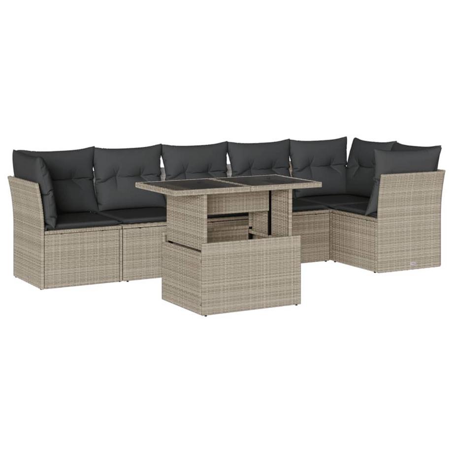 set divano da giardino Polirattan