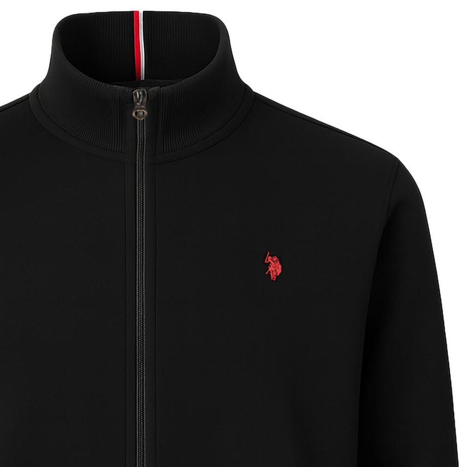 U.S. Polo Assn. Veste de sweat en polaire gonflée avec col montant  