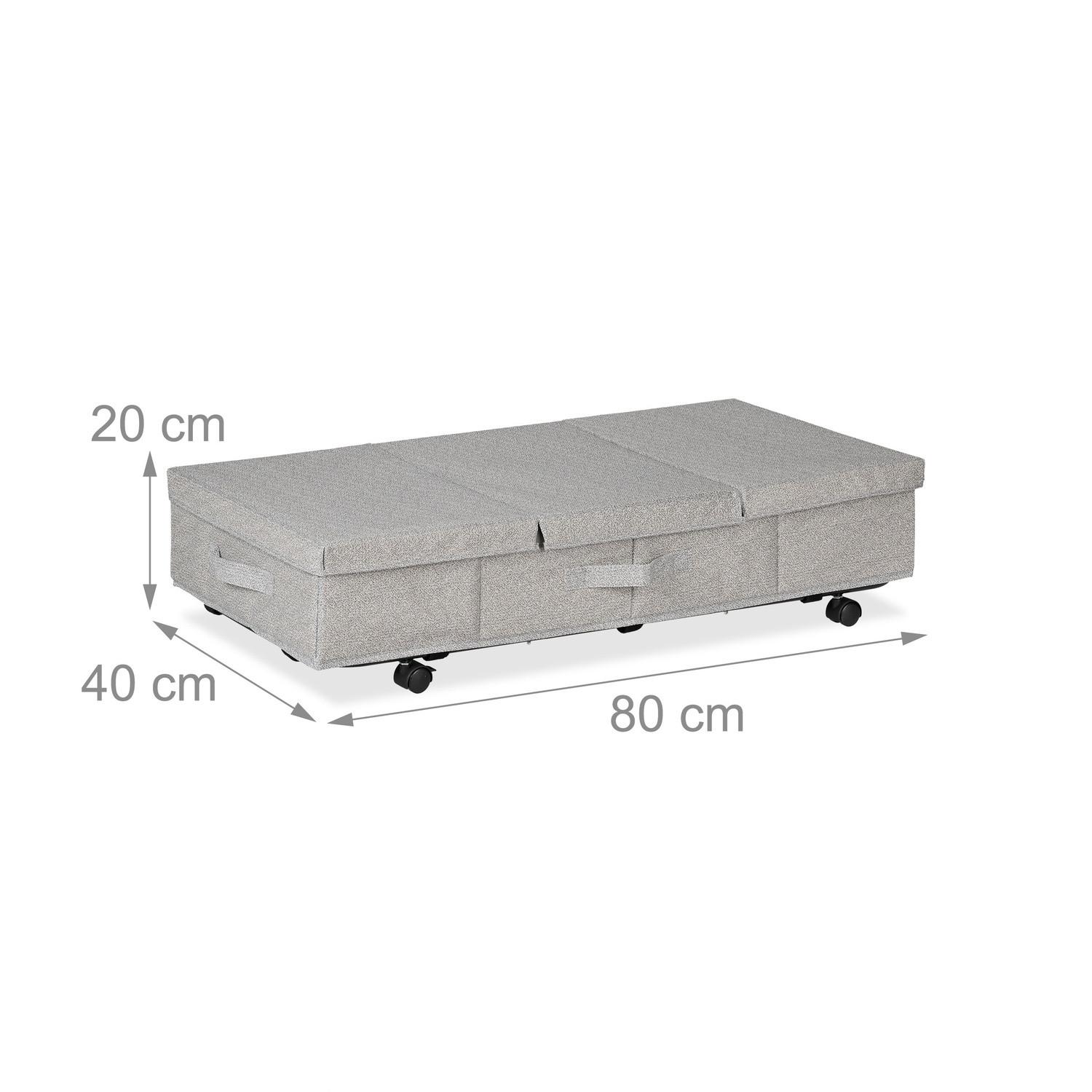 Northix Scatole sottoletto con ruote, confezione da 2  