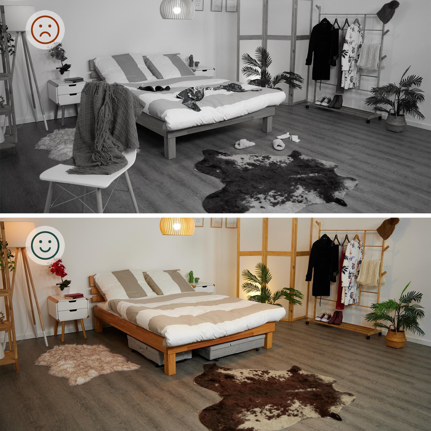 Northix Scatole sottoletto con ruote, confezione da 2  