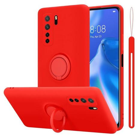 Cadorabo  Hülle für Huawei NOVA 6 SE  P40 LITE  NOVA 7i TPU Silikon mit Ring Liquid 