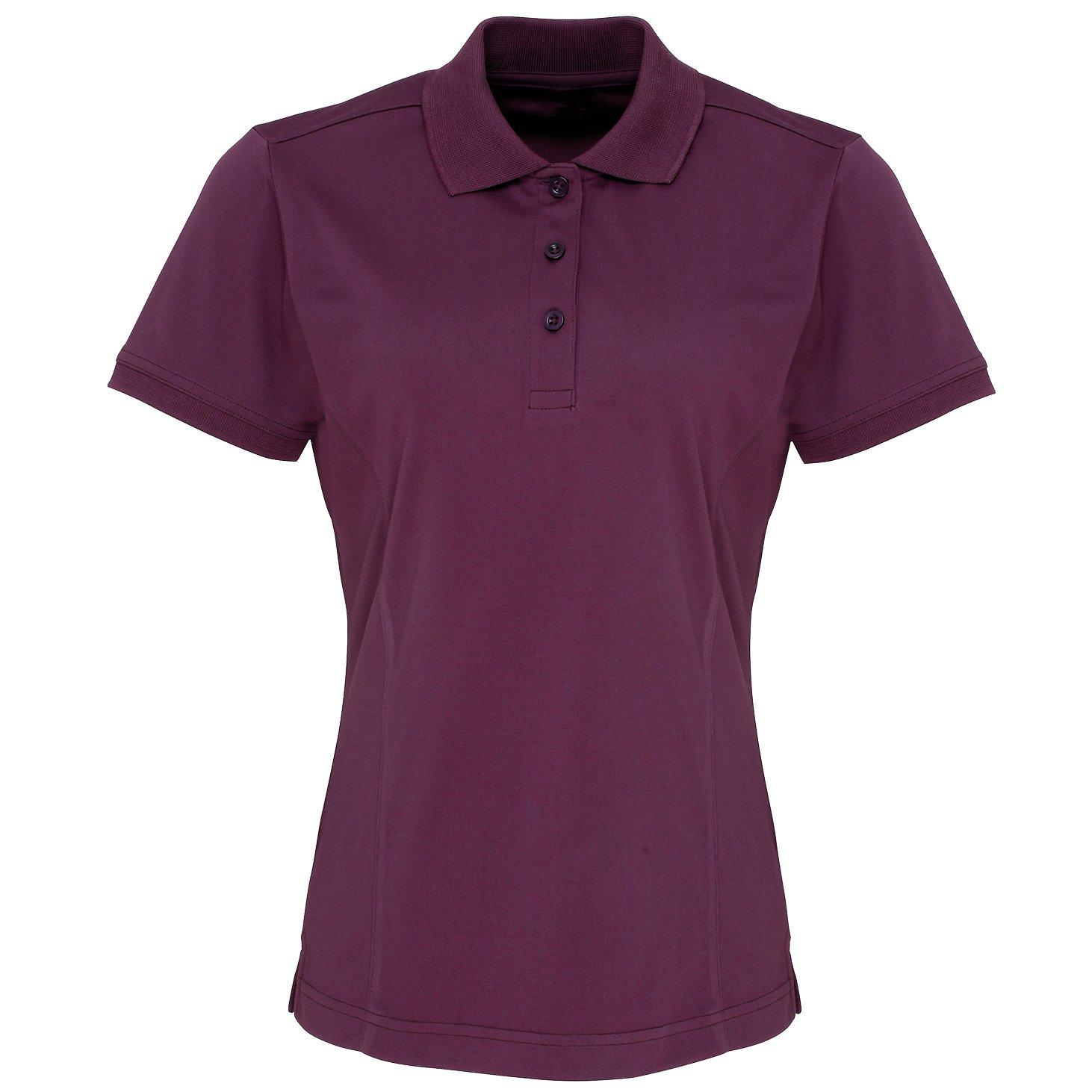 Image of Coolchecker Piqué Poloshirt Polohemd, Kurzarm Damen Lila S