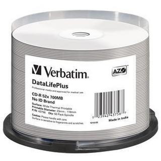 Verbatim  Verbatim CD-R 52x DataLifePlus 700 Mo 50 pièce(s) 
