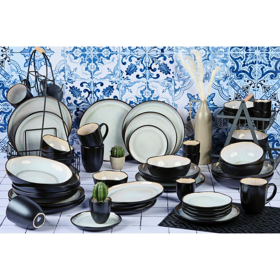 BJÖRN Service de table IRIS - 48 pièces - blanc  