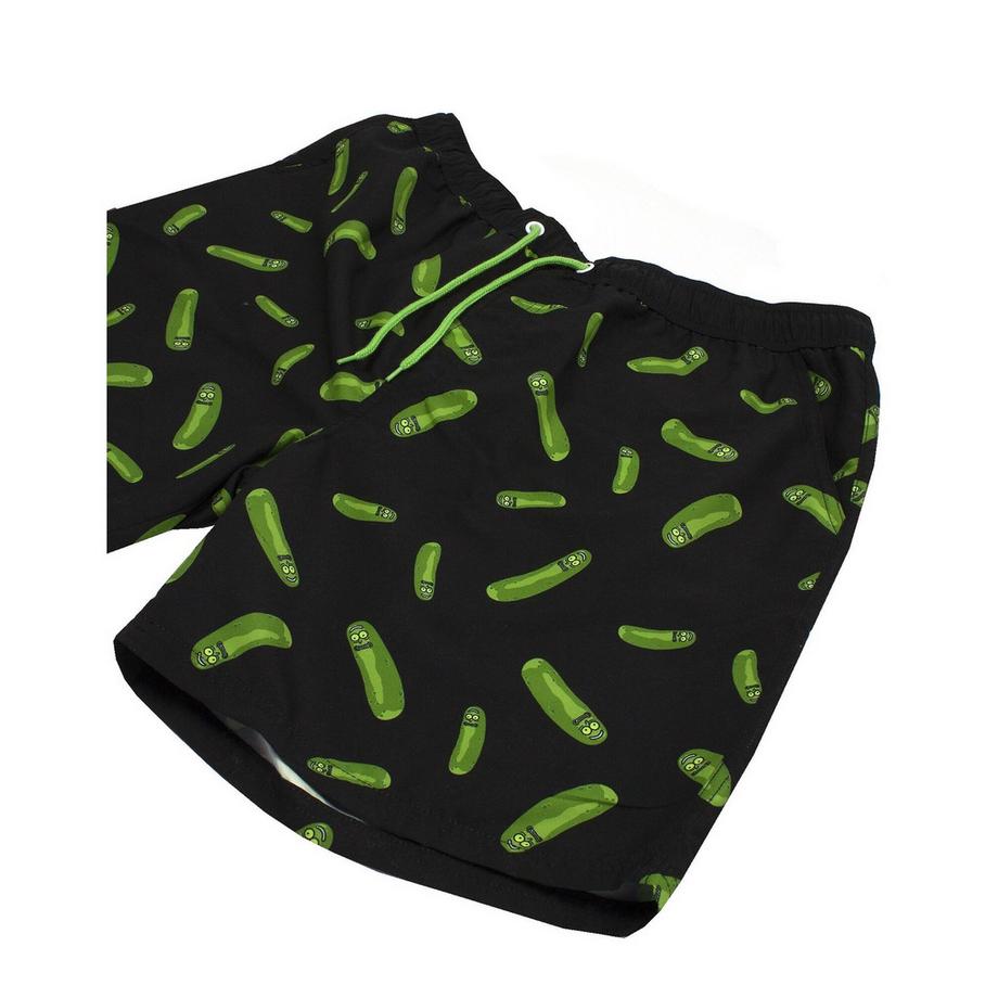 Rick And Morty Pickle Rick Allover-Print Badeshorts  