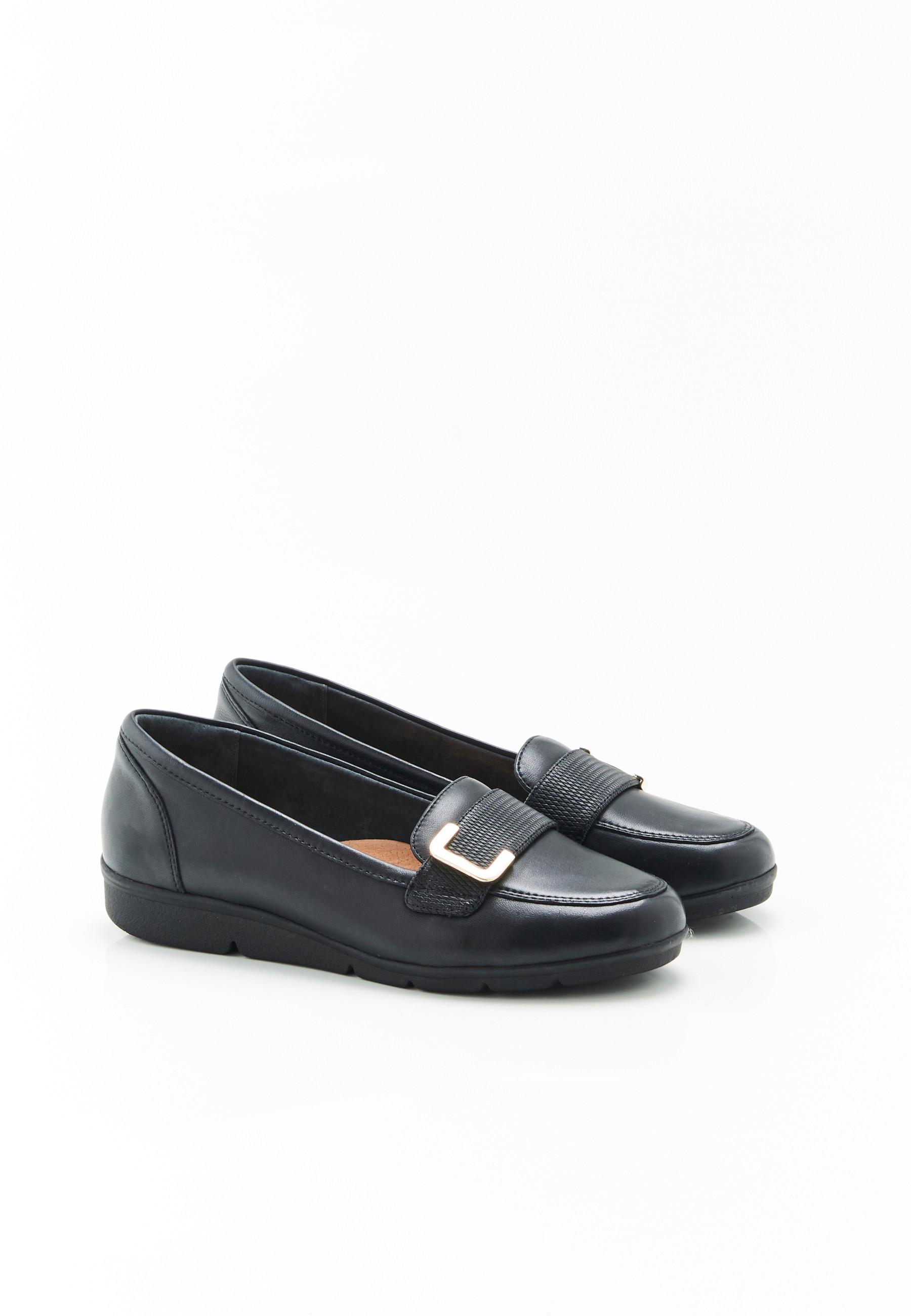 Image of Mokassins Mit Ausgefallener Schnalle Amortyl Damen Schwarz 38