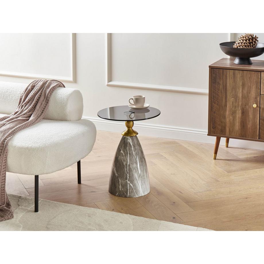 Beliani Table d'appoint en Métal Glamour CADY  