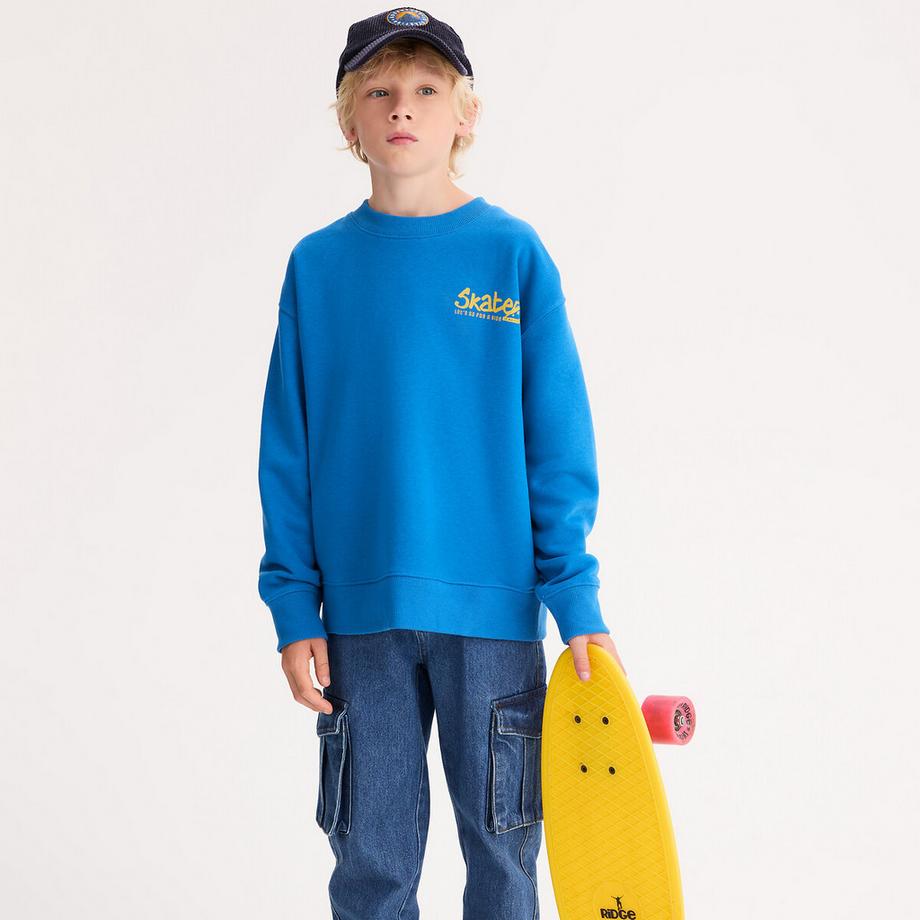 Sweat col rond en molleton