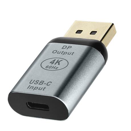 Avizar  Adattatore da USB-C a DisplayPort grigio 