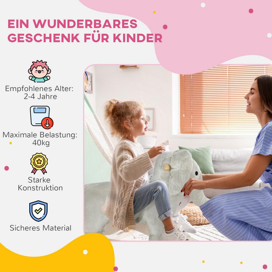 AIYAPLAY  Kinder Schaukeltier 