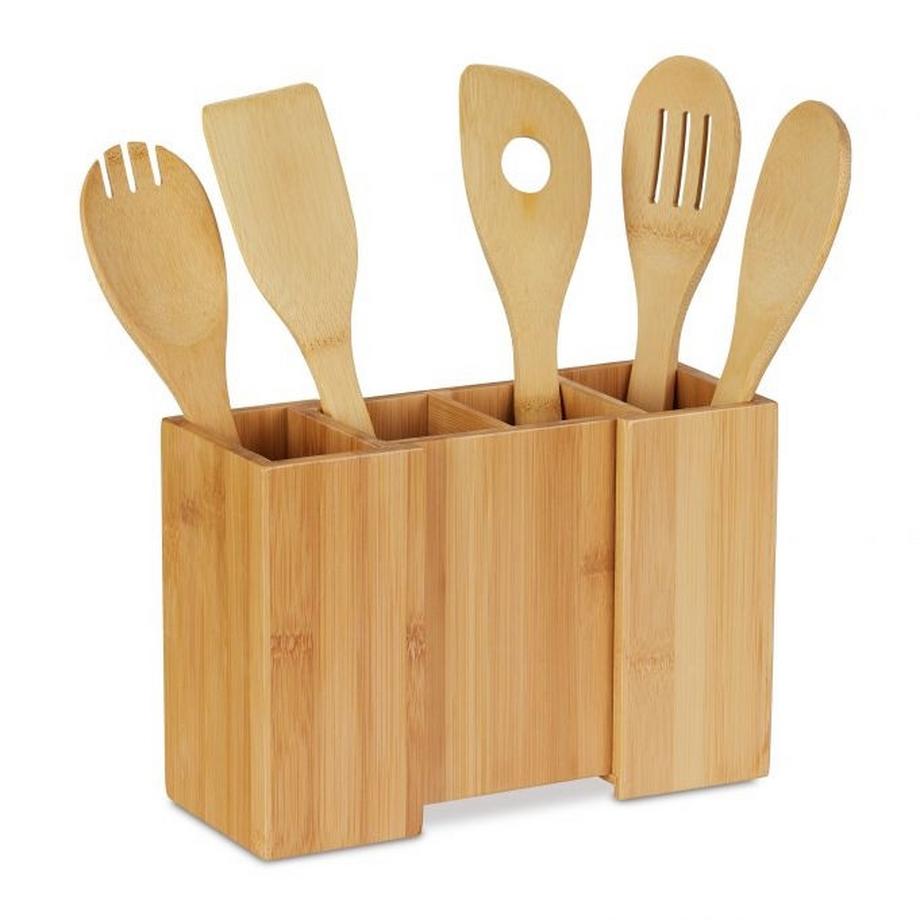 Portautensili da cucina con cucchiai