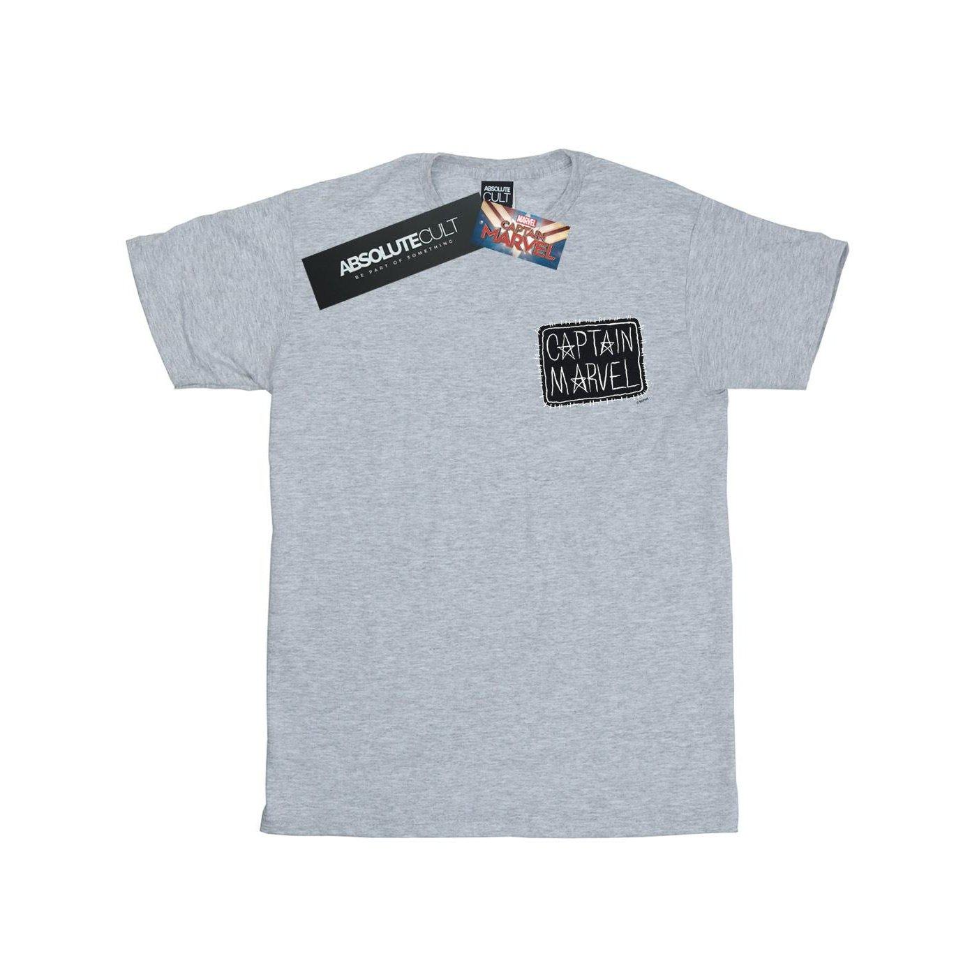 Image of Captain Breast Patch Tshirt Jungen Grau 140/146