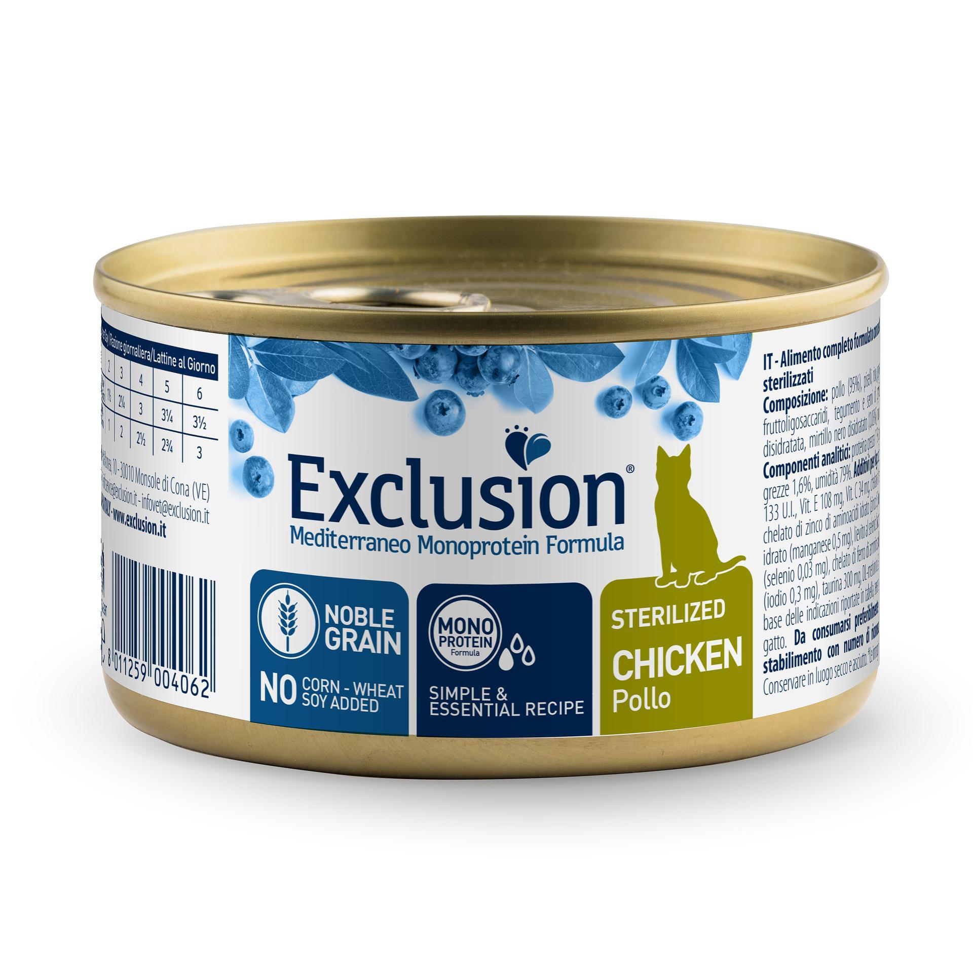 Exclusion  Cat Sterilized Chicken 85g 