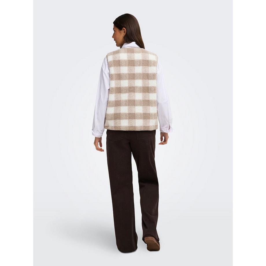ONLY Veste sans manches en polaire Sherpa  