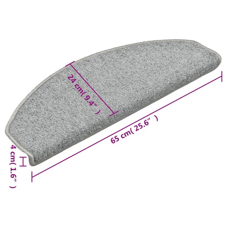 VidaXL Treppenmatten 15 stk. polypropylen  