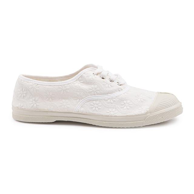 BENSIMON  TENNIS LACET BRODERIE ANGLAISE-41 