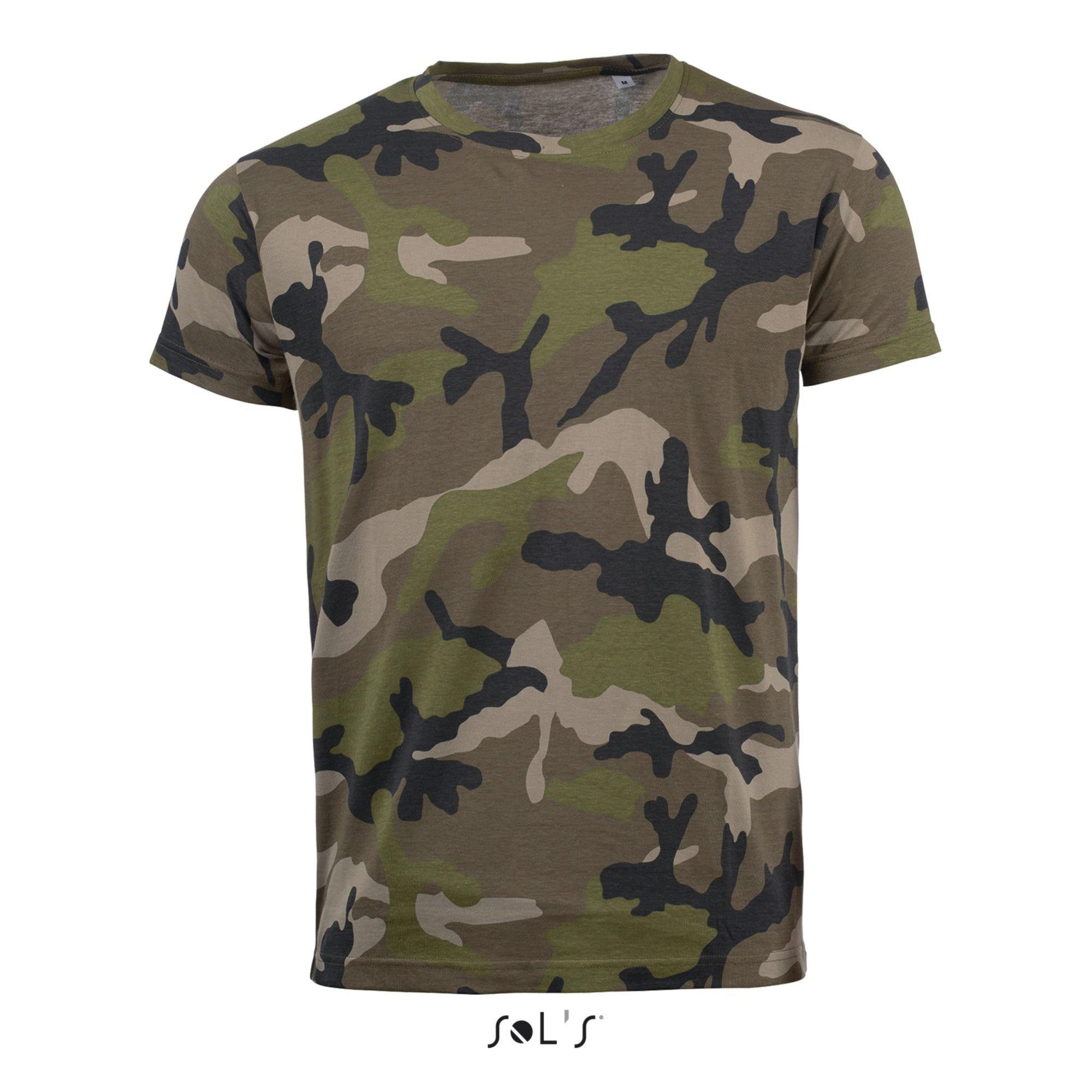 Image of T-shirt Camo Herren XL