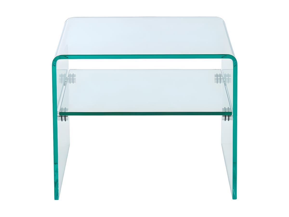 Vente-unique Comodino 1 nicchia Vetro temperato STILEOS  