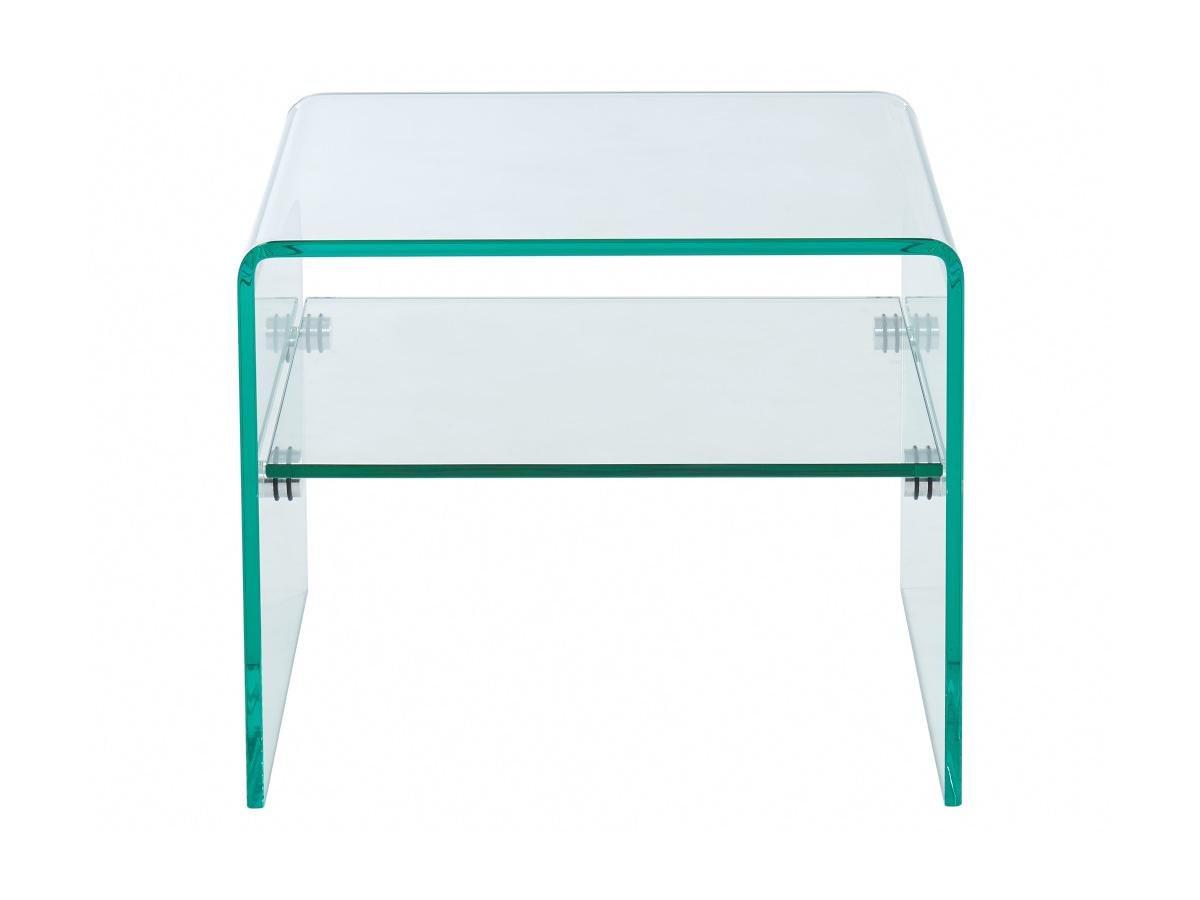 Vente-unique Comodino 1 nicchia Vetro temperato STILEOS  