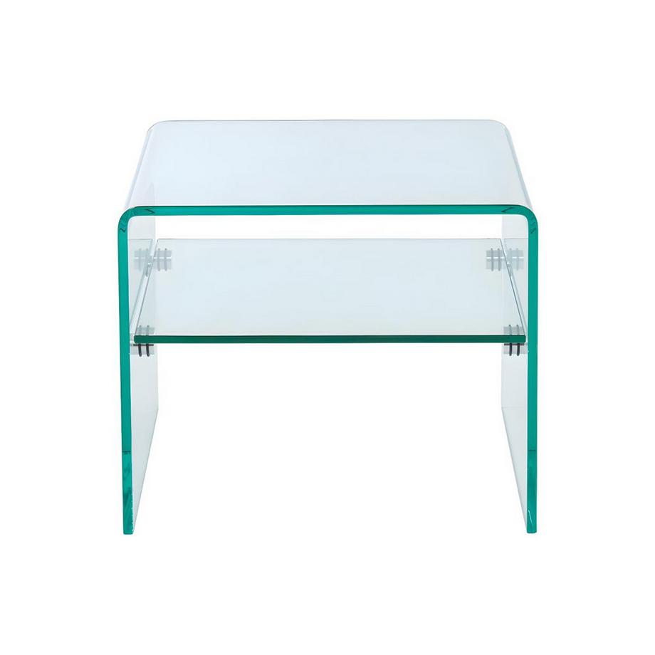 Vente-unique Table de chevet STILEOS 1 niche Verre trempé  