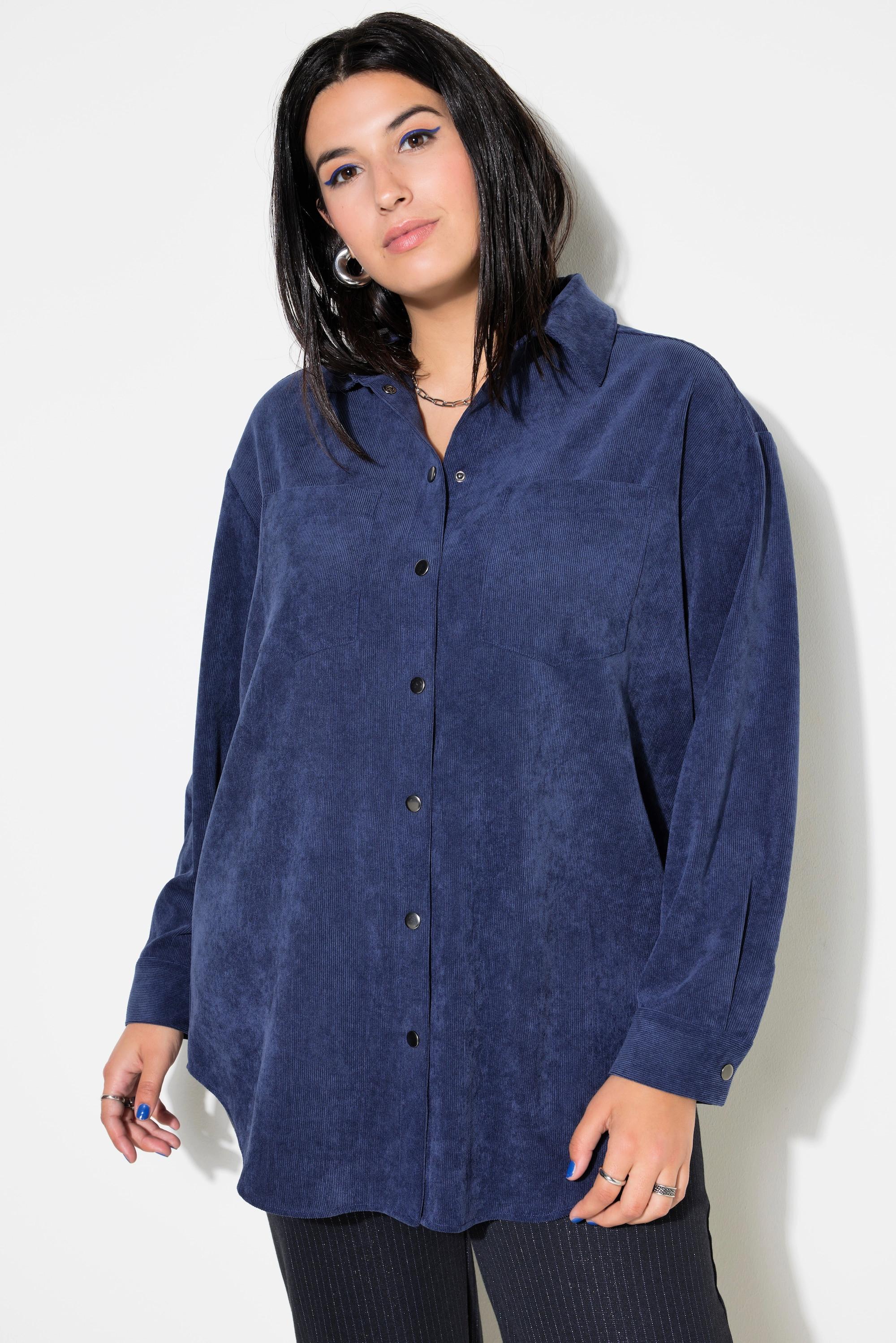 Studio Untold  Camicia dal taglio oversize in velluto a coste con colletto da camicia e maniche lunghe 