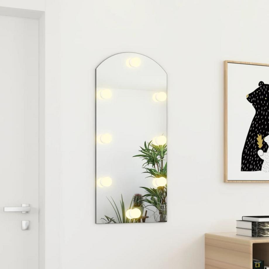 VidaXL Miroir avec lumière led verre  