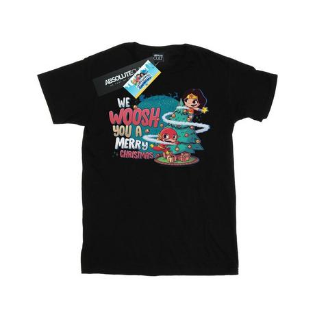 DC COMICS  Super Friends We WHOOSH You A Merry Christmas TShirt 