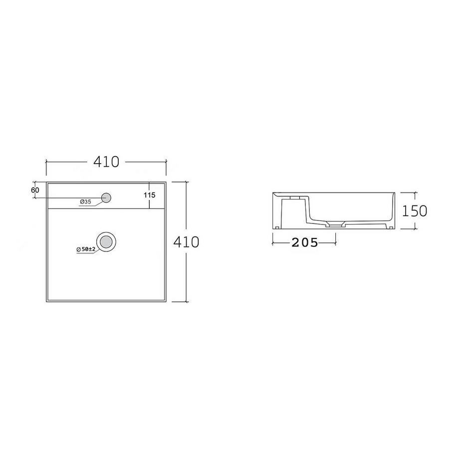 Vente-unique Meuble de salle de bain suspendu en bois d'acacia avec double vasque miroirs 1 PENEBEL  