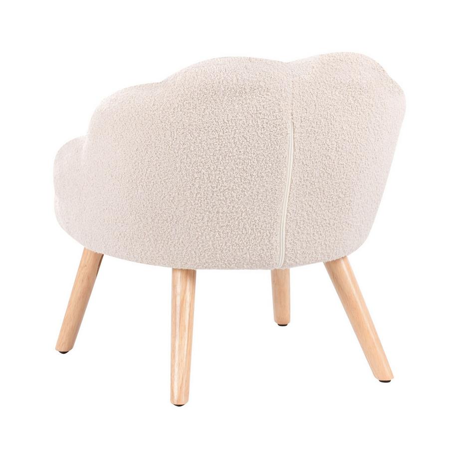 Beliani Poltrona per Bambini en Bouclé Scandinavo MILAND  