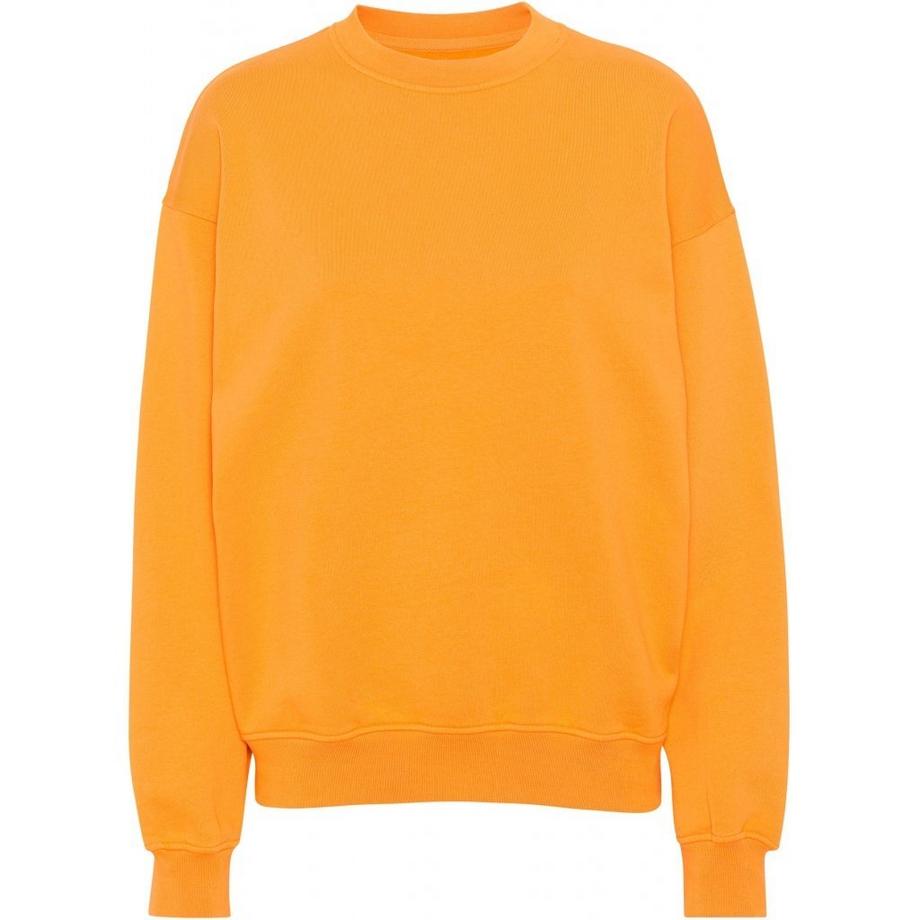 Sweatshirt mit Rundhalsausschnitt  Organic oversized sunny orange