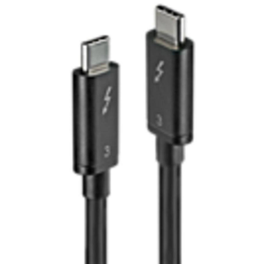 LINDY  41555 cavo USB 0,5 m USB 3.2 Gen 1 (3.1 Gen 1) USB C Nero 