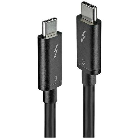 LINDY  41555 cavo USB 0,5 m USB 3.2 Gen 1 (3.1 Gen 1) USB C Nero 