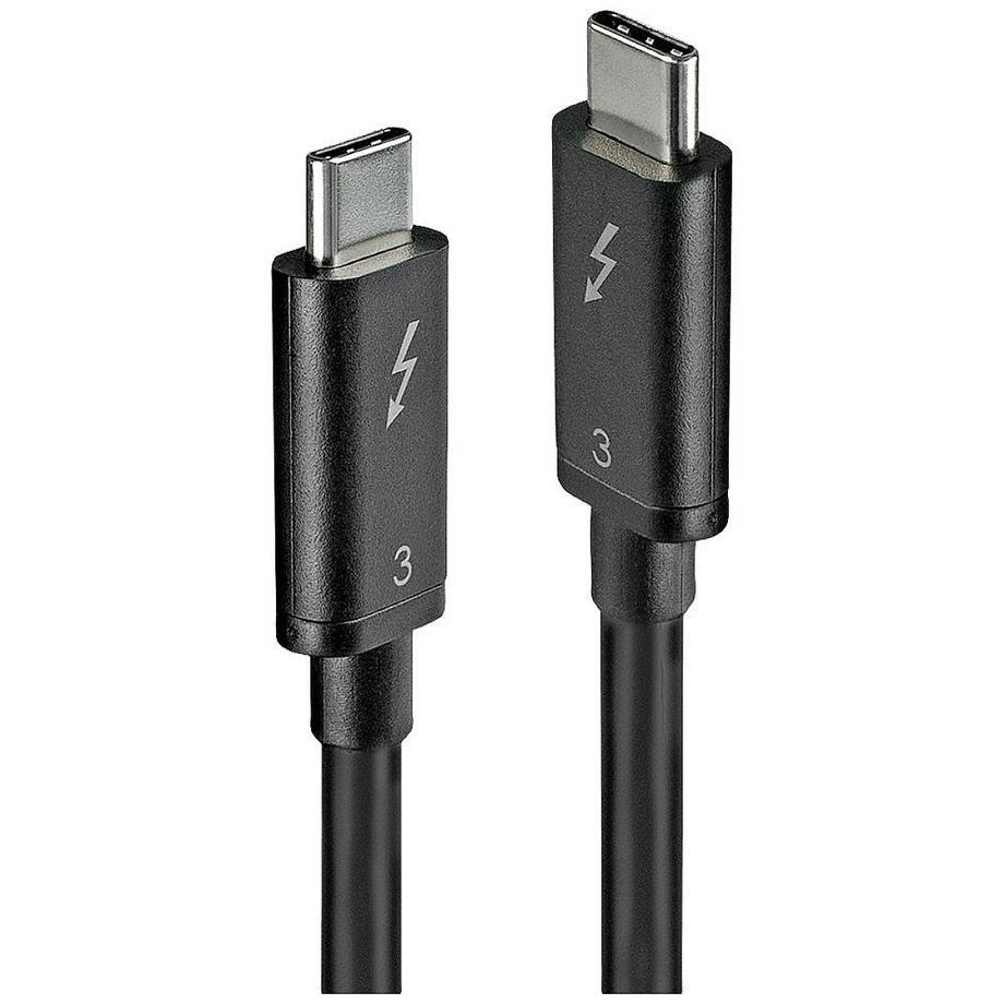 LINDY  41555 cavo USB 0,5 m USB 3.2 Gen 1 (3.1 Gen 1) USB C Nero 