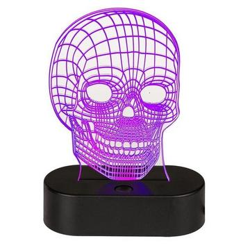 Lampada 3D - Teschio che cambia colore